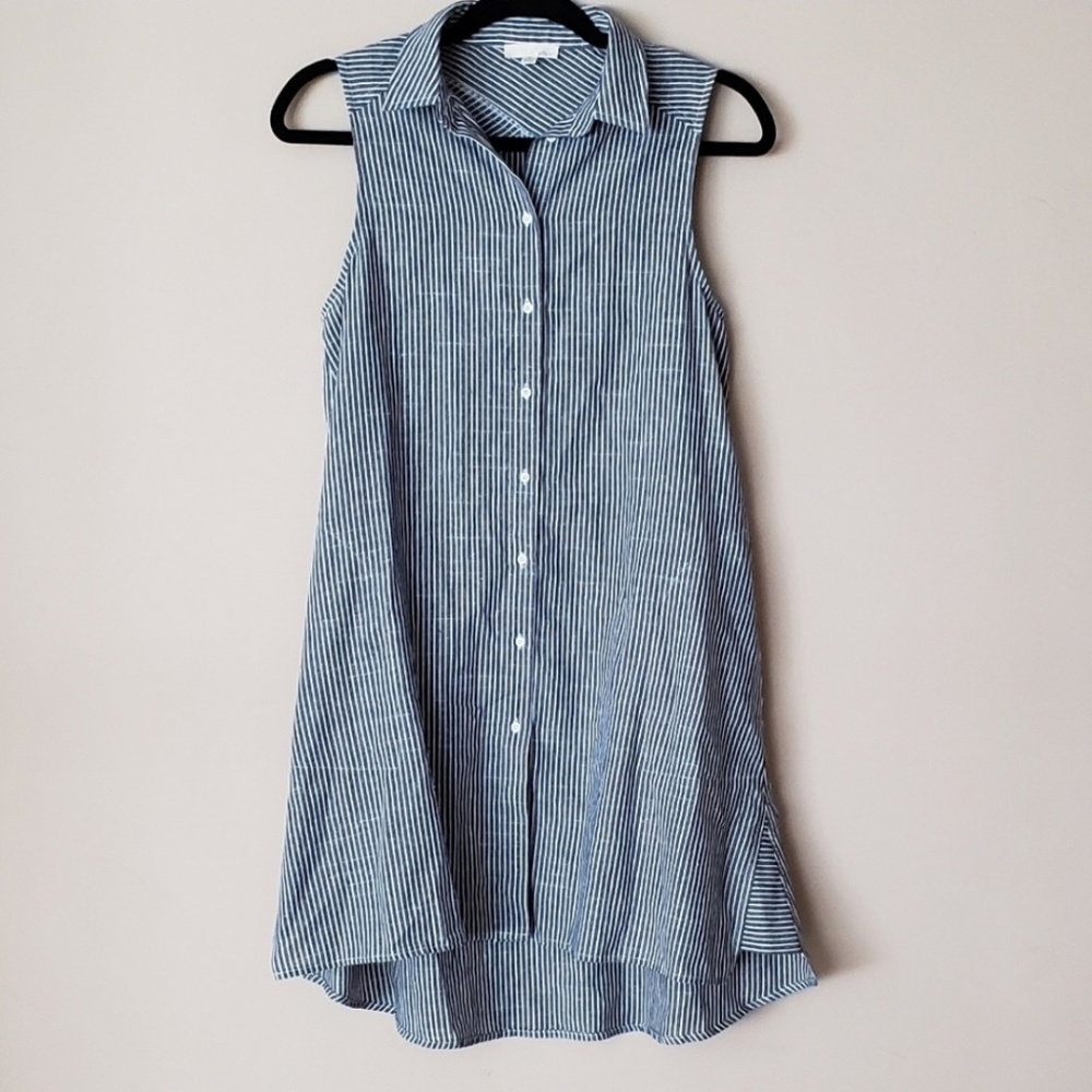❗️Deleting❗️Jella C Striped Button Down Dress